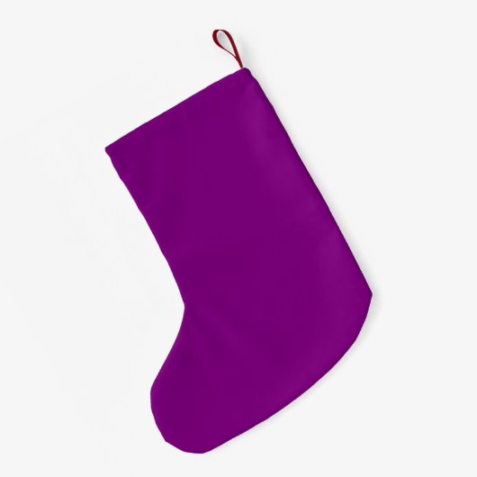 パープル スモールクリスマスストッキング (裏面 (吊り時))