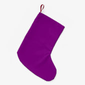 パープル スモールクリスマスストッキング (正面 (吊り時))