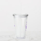 パープル スリープマスク ブライズメイド おやすみパーティー アクリルタンブラー (右)