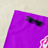 パープル、セントトーマス"ロックシティ"米国ヴァージン諸島 ビーチタオル (インサイチュ)