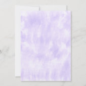 パープル タイダイ バット ミッツヴァー 招待状 (裏面)