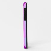 パープル+ターコイズブルーのローン・スター・キルトデザイン Case-Mate iPhoneケース (裏面/左)