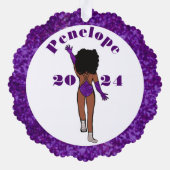 パープル&ダイアモンズダンサーオーナメントカードA オーナメントカード (裏面)