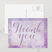 パープル・ダンデリオンありがとうおはがき ポストカード (正面/裏面)