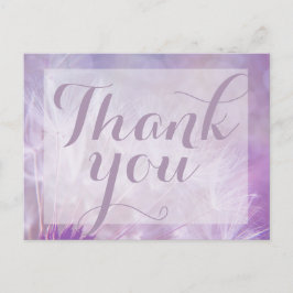 パープル・ダンデリオンありがとうおはがき ポストカード