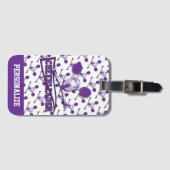 パープル·チアリーダー·ガール ラゲッジタグ (正面横)