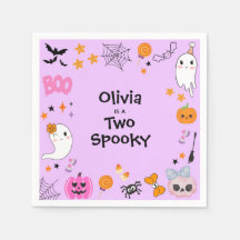 パープル・ツー・スパイキー・かわいいハロウィン2歳の誕生日