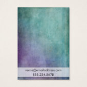 パープル&ティール（緑がかった色）グランジイヤリングホルダー表示カード (裏面)