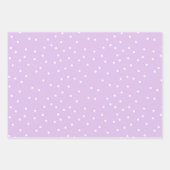 パープル&ティール（緑がかった色）マーメイドパーティー ラッピングペーパーシート (正面3)