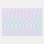 パープル&ティール（緑がかった色）マーメイドパーティー ラッピングペーパーシート (正面2)