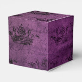 パープル ディストレスド ヴィンテージ カリグラフィー フェイバーボックス (裏面サイド)