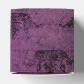 パープル ディストレス ヴィンテージ カリグラフィー フェイバーボックス (上部)