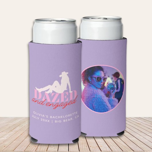 パープル デイズド&エンゲイジ リトロカウガール バチェロレッテ スリム缶クーラー