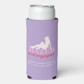 パープル デイズド&エンゲイジ リトロカウガール バチェロレッテ スリム缶クーラー (Seltzer正面)