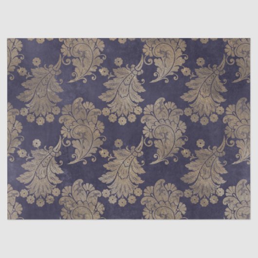 パープル·デコパージの孔雀の羽 薄葉紙 (正面)