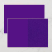 パープル デュオ スプリット インビテーション - カスタマイズ可能 (正面/裏面)