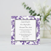 パープル トワール 結婚式招待状 招待状 (スタンド正面)