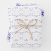 パープル ドリーム パターン 包装紙 シート (インサイチュ)