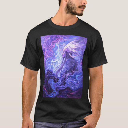 パープル ネイティブ アメリカン Tシャツ (正面)