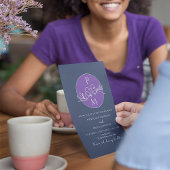 パープル ネイビー ブルー ウェディング 招待状