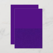 パープル ハーフ・グリッター カスタム レスポンス カード (正面/裏面)