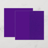 パープル ハーフ・グリッター＆マット スクエア インビテーション (正面/裏面)