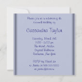 パープル バタフライ バブル スター スウィート シックスティーン 招待状 (裏面)