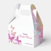 パープル バタフライ ブライダル シャワー フェイバー ボックス (正面サイド)