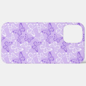 パープル・バタフライ Case-Mate iPhoneケース (裏面 (横))