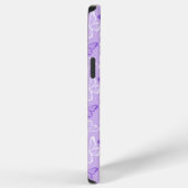 パープル・バタフライ iPhoneケース (右側面)