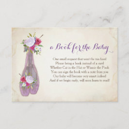 パープル・バレエ・インサート・ベビーの本 エンクロージャーカード