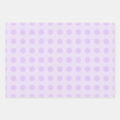 パープル&パステル色の復活祭バニーポーズ ラッピングペーパーシート (正面3)