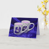 パープル・パッション・ノームのグリーティングカード カード (黄色い花)