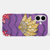 パープル・パッション | 抽象的な東アフリカの波状ファンアート Case-Mate iPhoneケース (裏面 (横))