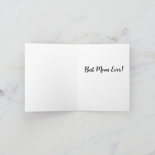 パープル ビアード アイリス オーダーメイド グリーティング カード (内部)