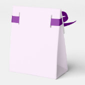 パープル ピオニー フラワーブライダルシャワー フェイバーボックス (裏面サイド)