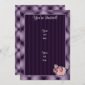 パープル·ピグ 招待状 (正面/裏面)