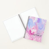 パープル・ピパーソナライズされたンク・ミニマリスト・スケッチブック ノートブック (内部)