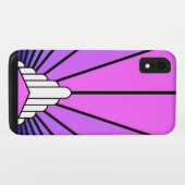 パープル&ピンクのiPhone / iPadケースのアートデコ太陽 Case-Mate iPhoneケース (裏面(横))