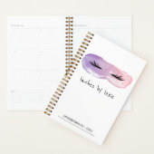 パープル&ピンクウォーターカラーラッシュアーティストアポイントメント プランナー手帳 (ディスプレー)