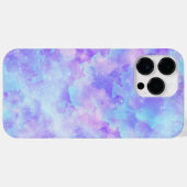 パープル&ピンクパステルのドリームウォーターのカラー銀河系リンゴ Case-Mate iPhoneケース (裏面 (横))