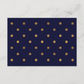 パープル ピンク ウォーターカラー フェイク ゴールド ウェディング ディテール エンクロージャーカード (裏面)