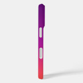 パープル、ピンク、オレンジのグラデーションオンブレ Case-Mate iPhoneケース (裏面 / 右)