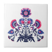 パープル、ピンク、ブルーの民話ワイチナンキスタイル タイル (正面)