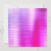 パープル ピンク ホイル ハロー 40 フォーティ バースデー パーティー 招待状 (裏面)