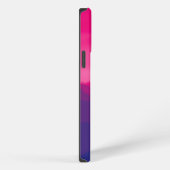 パープル ピンク マウンテングラデーション iPhoneケース (右側面)