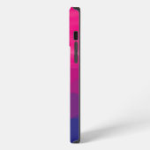 パープル ピンク マウンテングラデーション iPhoneケース (左側面)