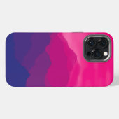 パープル ピンク マウンテングラデーション iPhoneケース (裏面横)