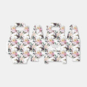 パープル ピンク ローズ フラワーのエンゲージメントパーティー フェイバーボックス (折り畳みなし)