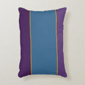 パープル&ピーコックブルーフィールドアクセントピロー アクセントクッション (正面(垂直))